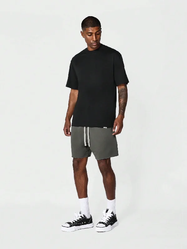 Drop Crotch Raw Edge Shorts