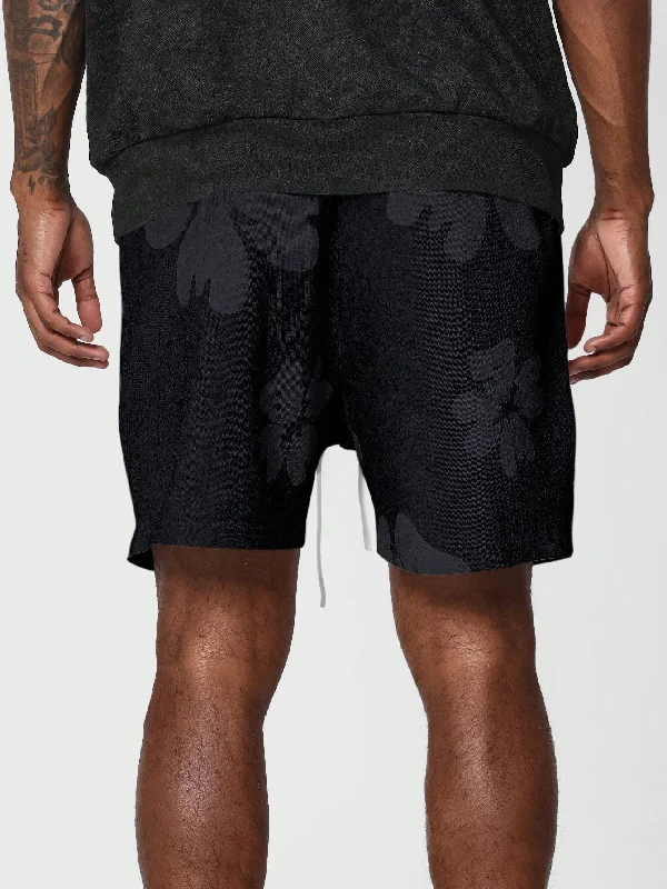 Drop Crotch Short With All Over Print