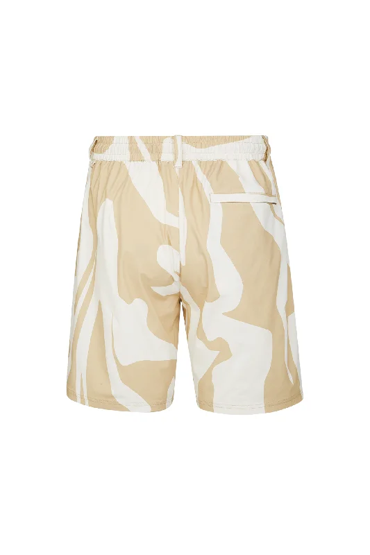 LCD Print Men's Mesh Lined Short