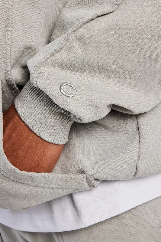 Exposed Seam Tracksuit - Ash Grey