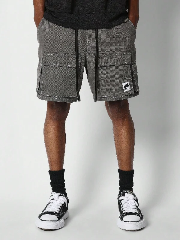 Men Denim Cargo Shorts