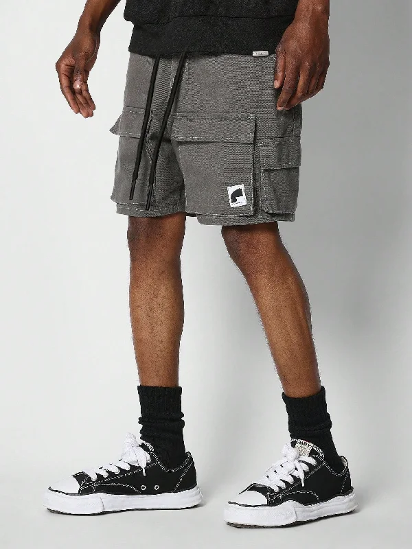 Men Denim Cargo Shorts