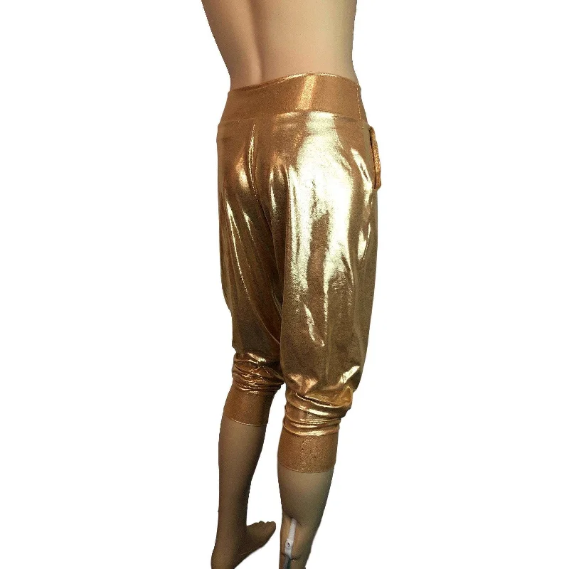 Men's Gold Mystique Metallic Jogger Pants w/ Pockets