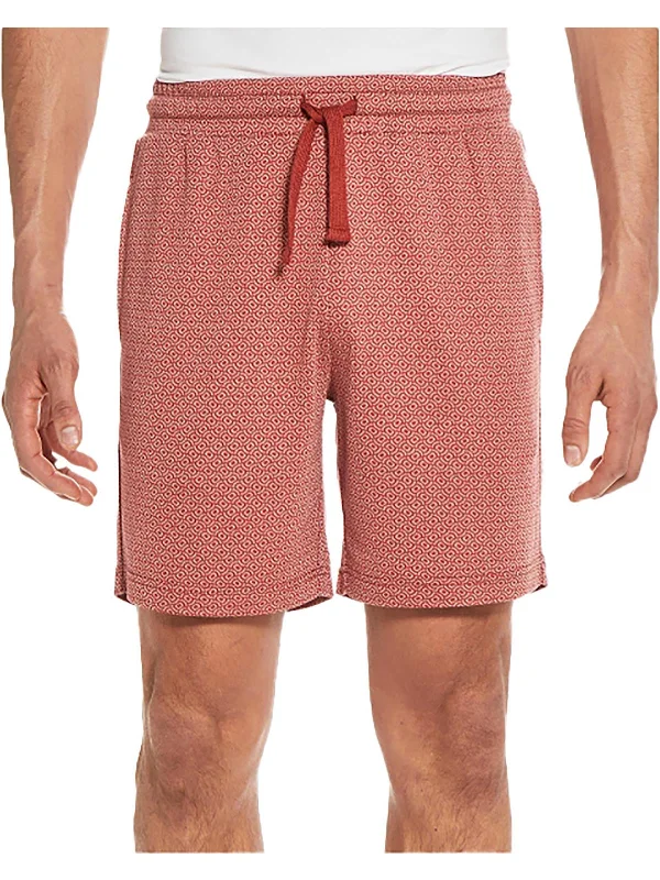 Mens Knit Pattern Casual Shorts