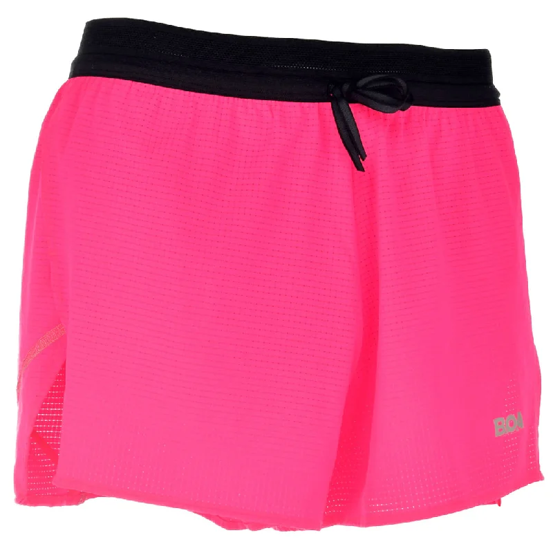 Men's Aeropro 3"" Half Split Shorts- Hot Pink