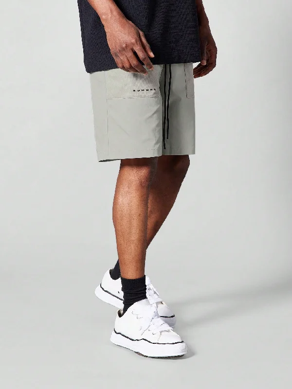 Mesh Shorts With Tonal Colour Blocking