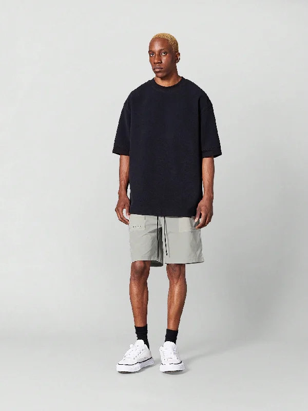 Mesh Shorts With Tonal Colour Blocking