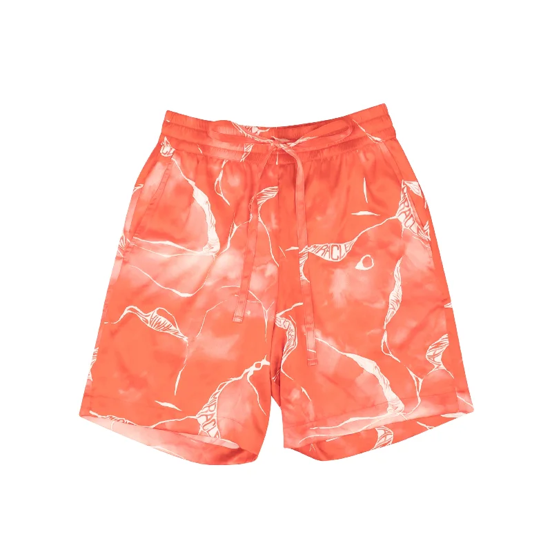 Nahmias Miracle Tie Dye Silk Shorts - Red