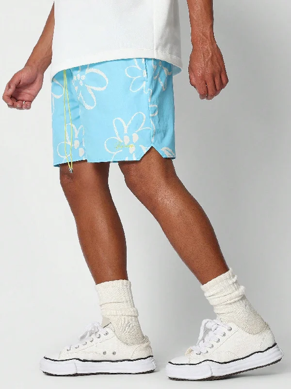 Nylon Swim Shorts With Graphic