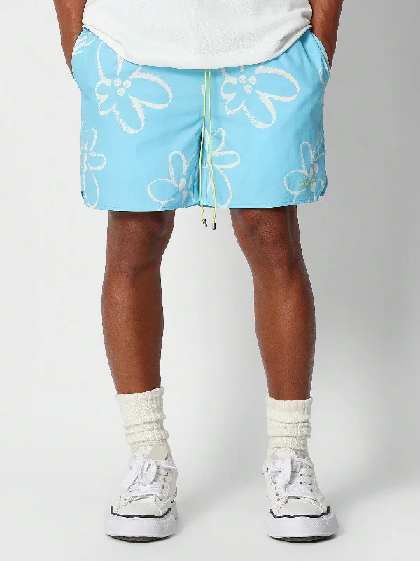 Nylon Swim Shorts With Graphic