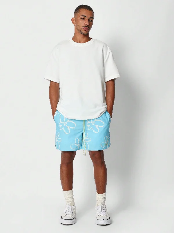 Nylon Swim Shorts With Graphic