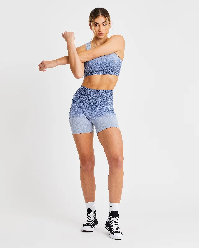 Pulse Ombre Seamless Shorts - Navy