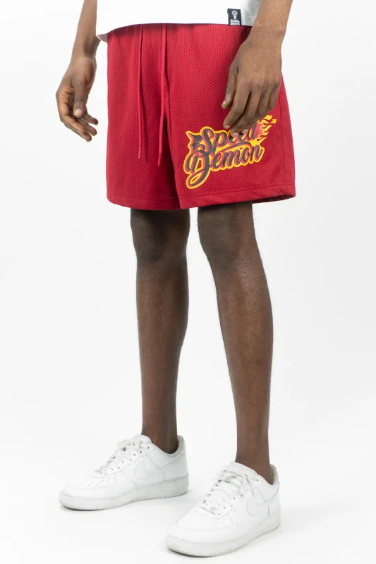 Speedway Demon Shorts (Red) (141-946)