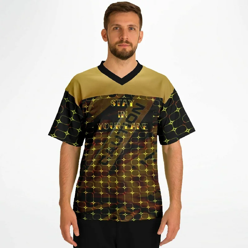 STAY IN YOUR LANE 02-01 Designer Football Jersey