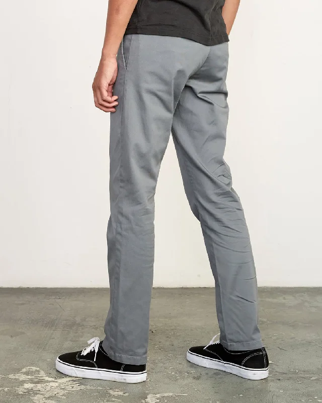 The Weekend Stretch Straight Fit Pants - Smoke