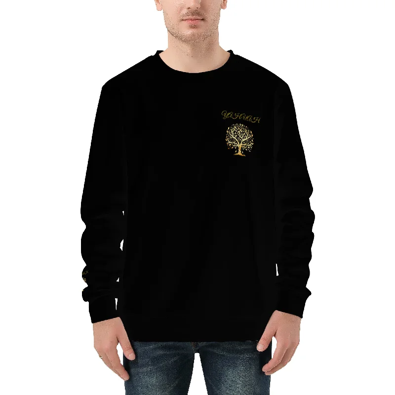 Yahuah-Tree of Life 01 Men's Designer Sweatshirt