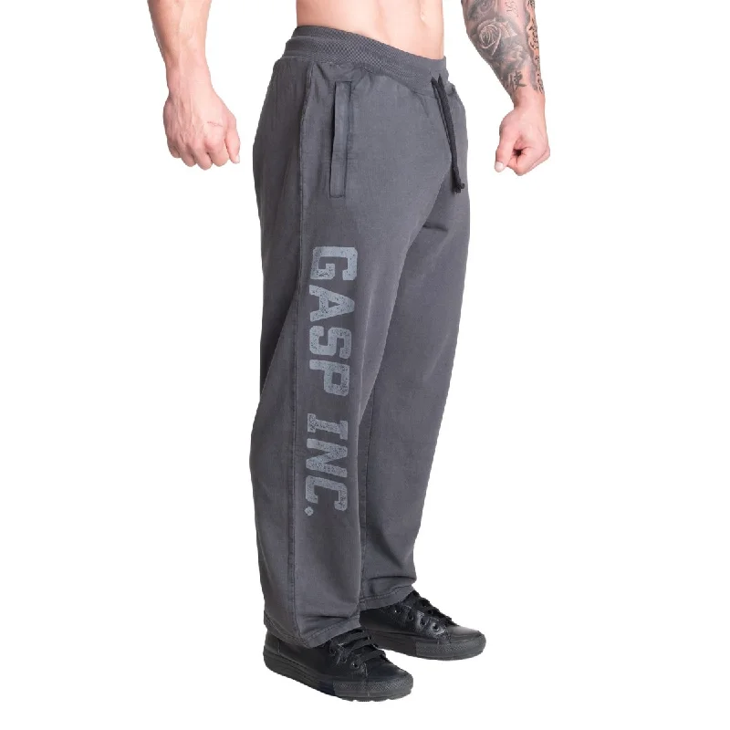 GASP Acid Logo Sweatpant - Washed Black