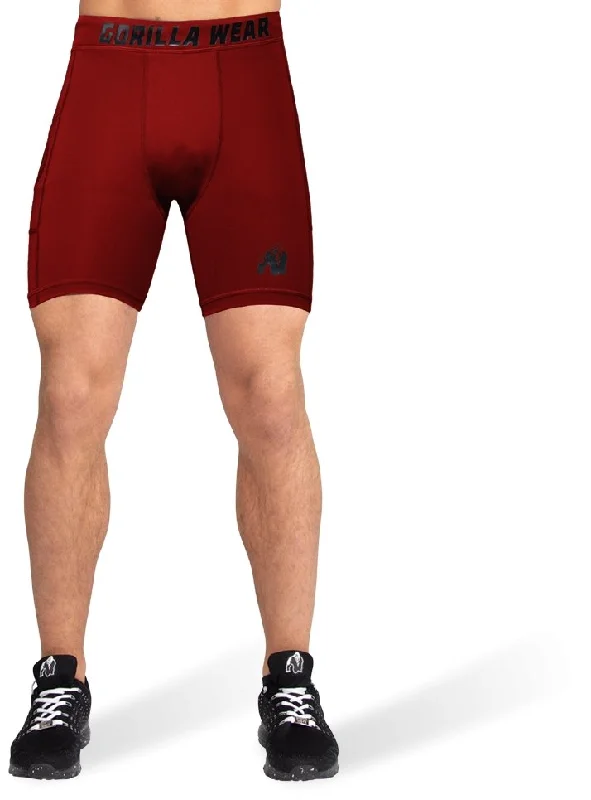 Gorilla Wear Smart Shorts - Burgundy Red