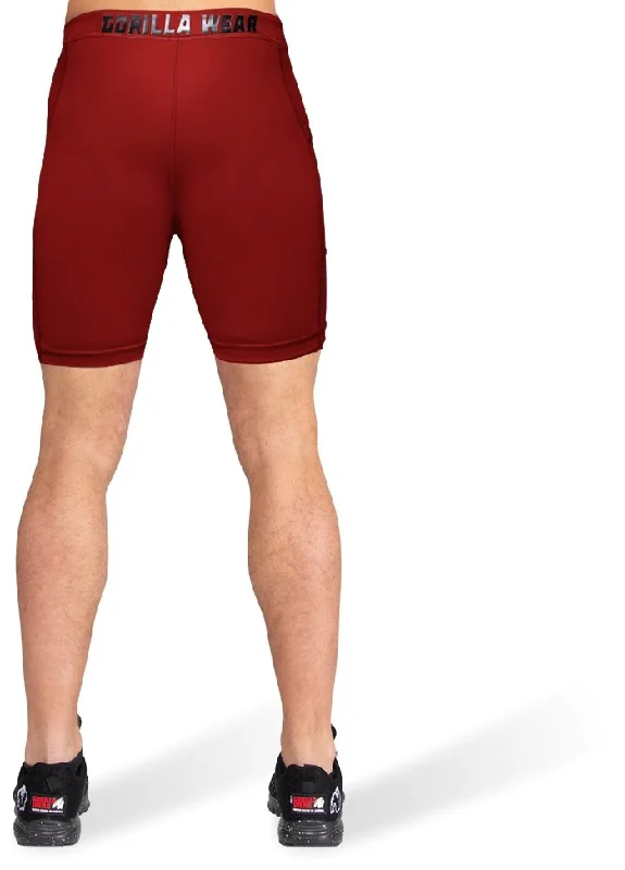 Gorilla Wear Smart Shorts - Burgundy Red