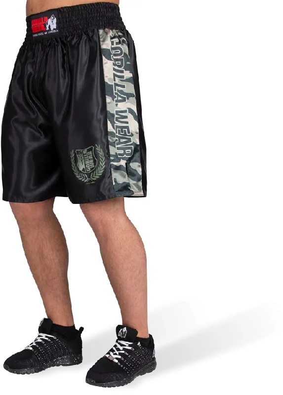 Gorilla Wear Vaiden Boxing Shorts - Army Green Camo