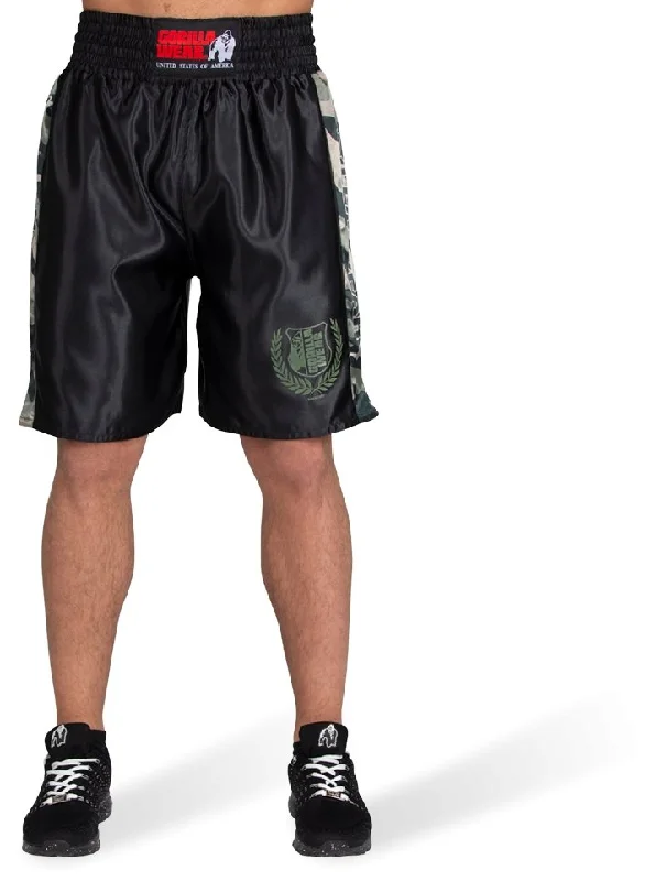 Gorilla Wear Vaiden Boxing Shorts - Army Green Camo