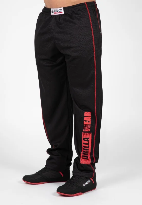 Gorilla Wear Wallace Mesh Pants - Black/Red