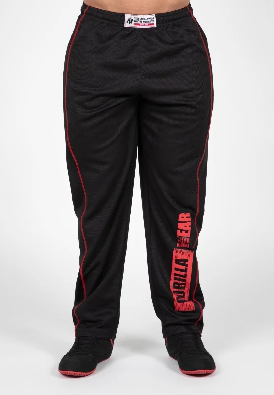 Gorilla Wear Wallace Mesh Pants - Black/Red