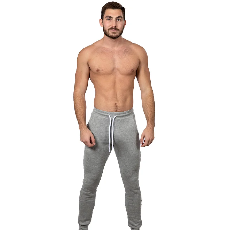 Grey Heather Hugger Jogger Sweatpants