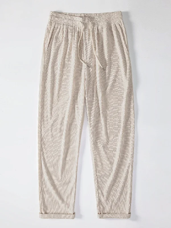 Straight Leg Corduroy Pants