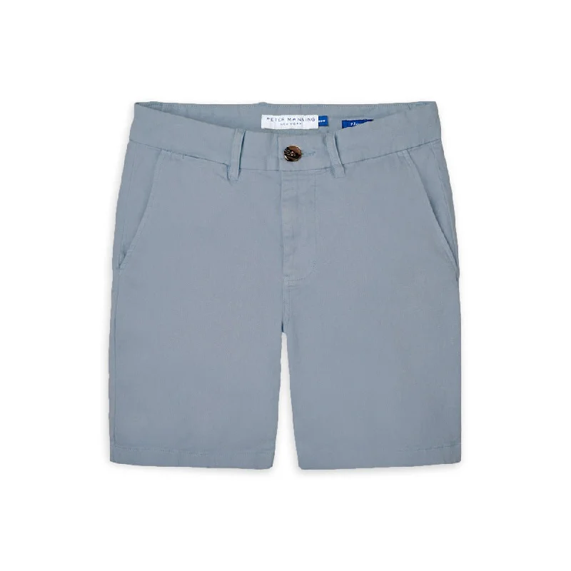 Stretch Chino Shorts - Slate Blue