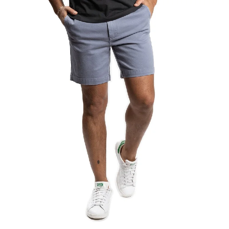 Stretch Chino Shorts - Slate Blue