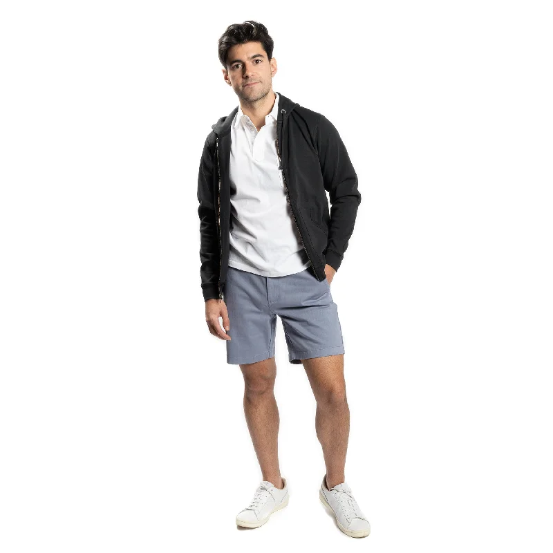 Stretch Chino Shorts - Slate Blue