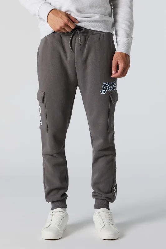 Graphic Fleece Cargo Jogger