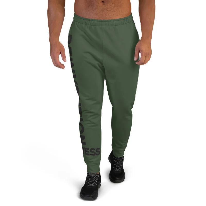 Army Green Side Logo Men's Joggers