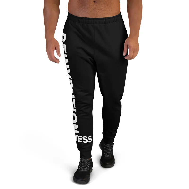 Black Side Logo Men's Joggers