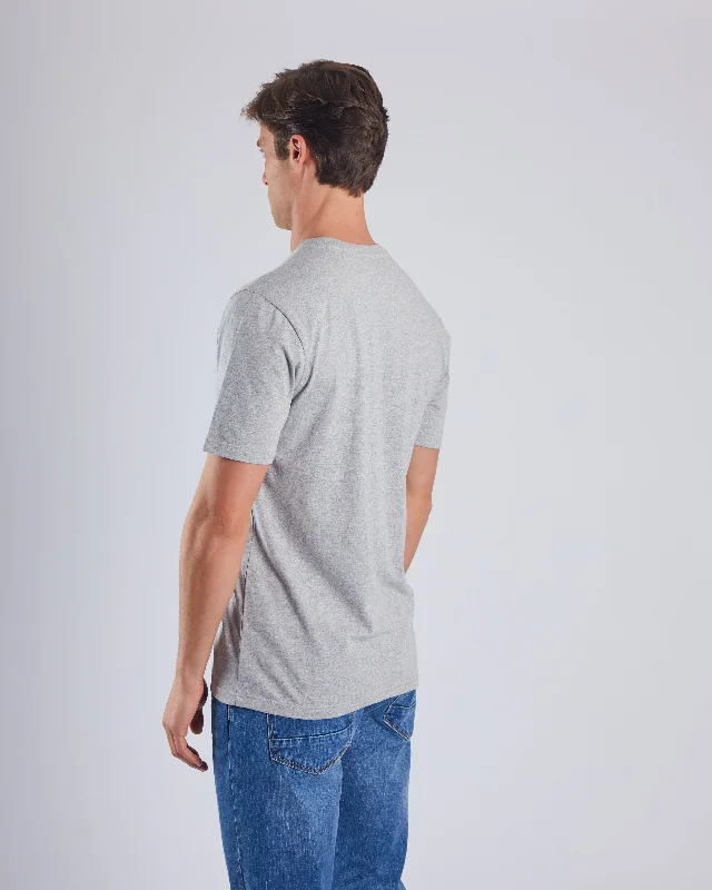 Pedro Tee Grey Marl