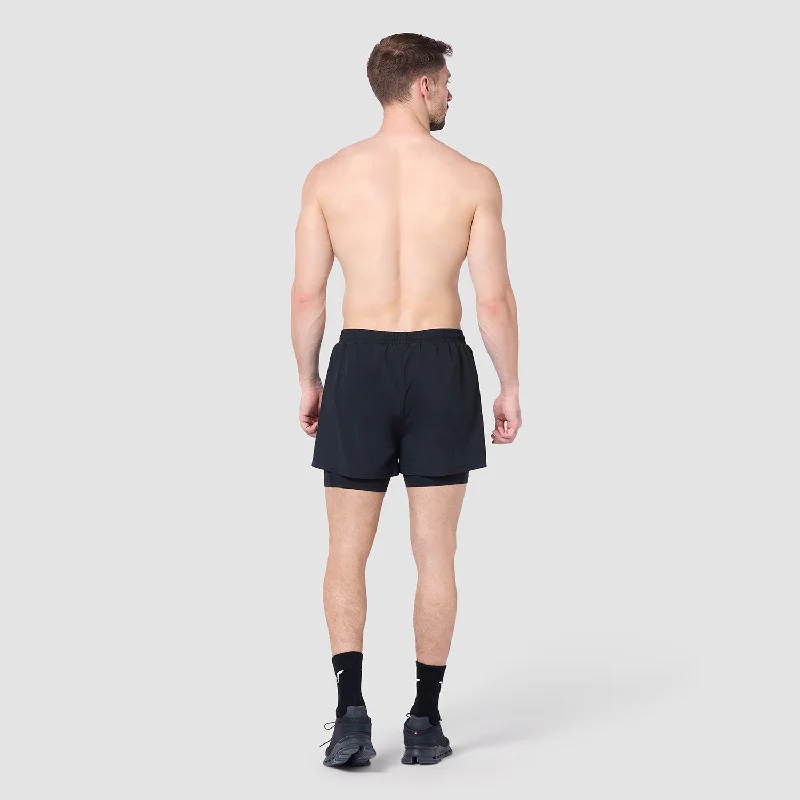 Core 5"" Split 2-In-1 Shorts - Black & Navy