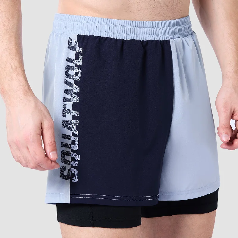 Core 5"" Split 2-In-1 Shorts - Skyway & Navy