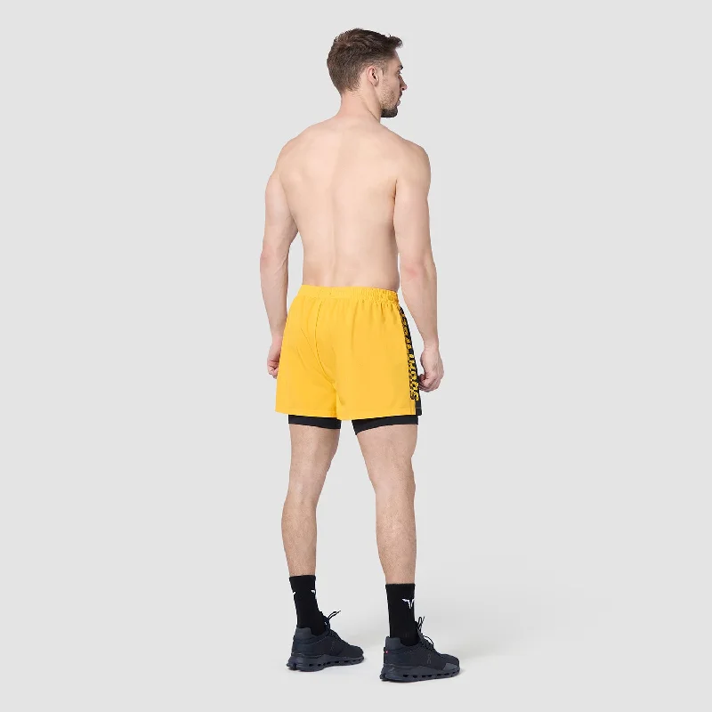 Core 5"" Split 2-In-1 Shorts - Spectra Yellow & Black