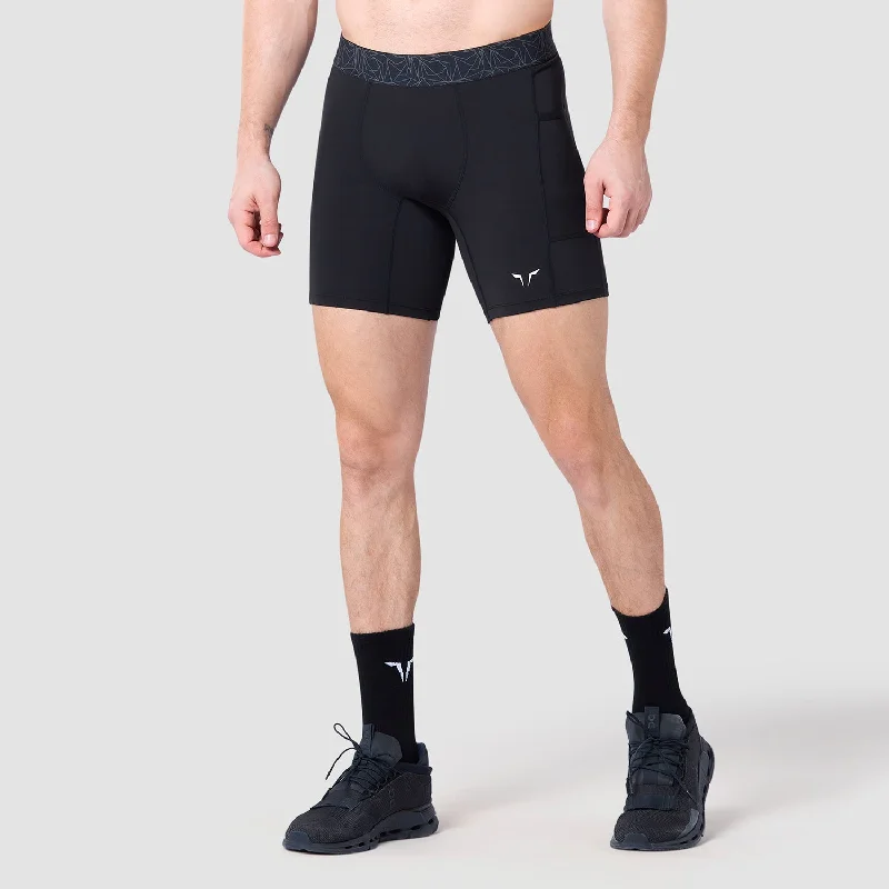 Core Base Layer Shorts 7"" - Black