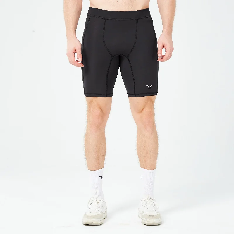 Core Base Layer Shorts 9"" - Black