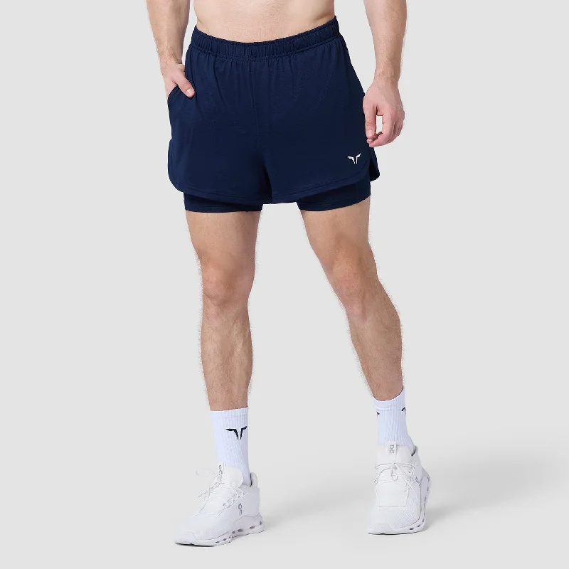 Core Mesh 2-In-1 5"" Shorts 2.0 - Navy