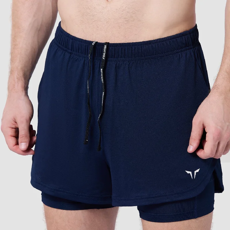 Core Mesh 2-In-1 5"" Shorts 2.0 - Navy