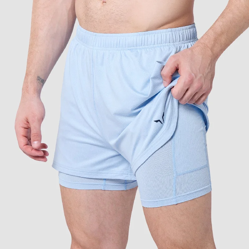 Core Mesh 2-In-1 5"" Shorts 2.0 - Skyway