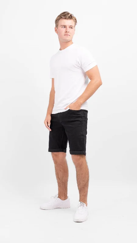 Denim Shorts - Black