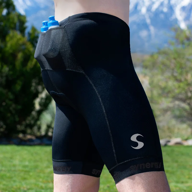 Men's Elite Tri Shorts w/ Running Bottles