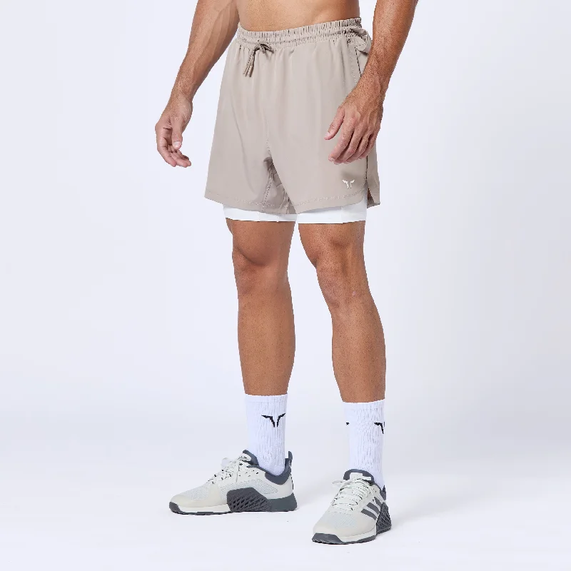 Essential 5"" Pro 2-In-1 Shorts - Cobblestone