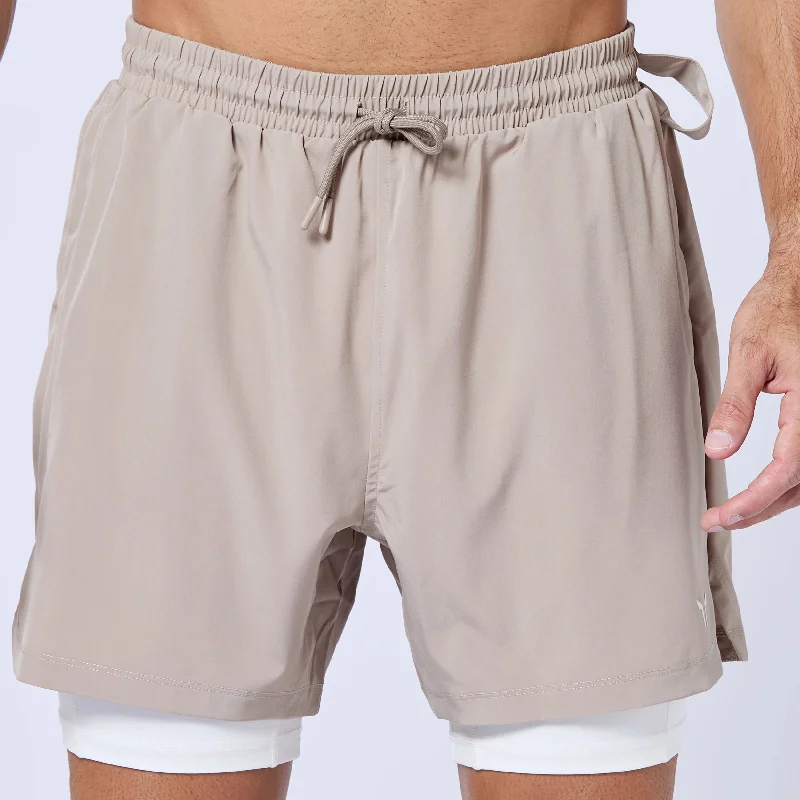 Essential 5"" Pro 2-In-1 Shorts - Cobblestone