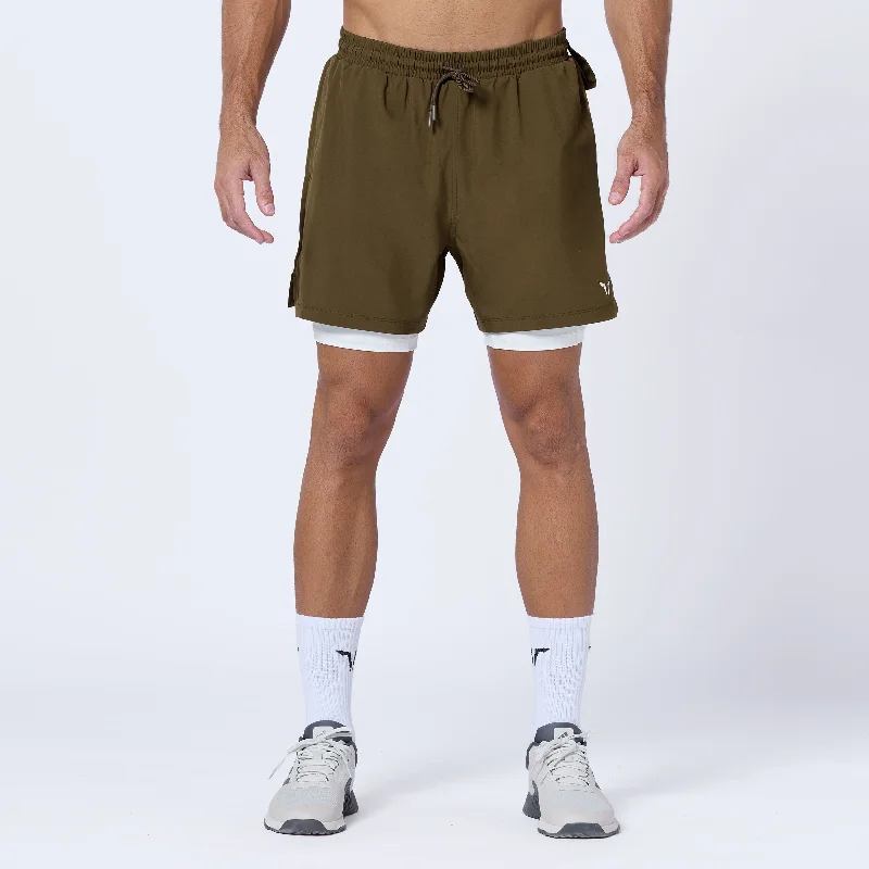 Essential 5"" Pro 2-In-1 Shorts - Dark Olive