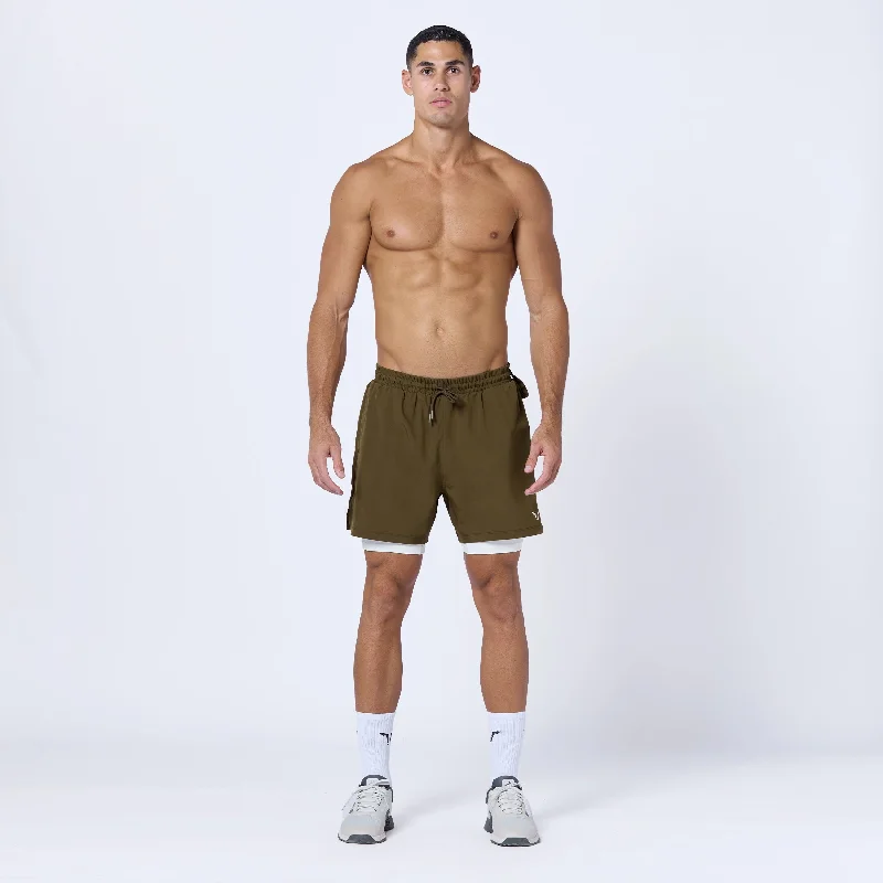 Essential 5"" Pro 2-In-1 Shorts - Dark Olive